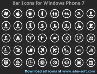 App Bar Icons for Windows Phone 7 screenshot